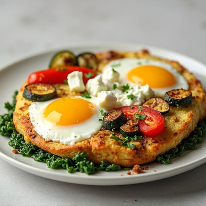 Fluffy Egg and Roasted Vegetable Frittata