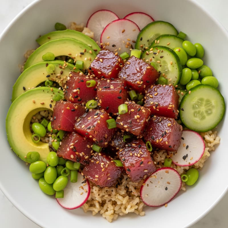 Hawaiian Ahi Tuna Poke Bowl