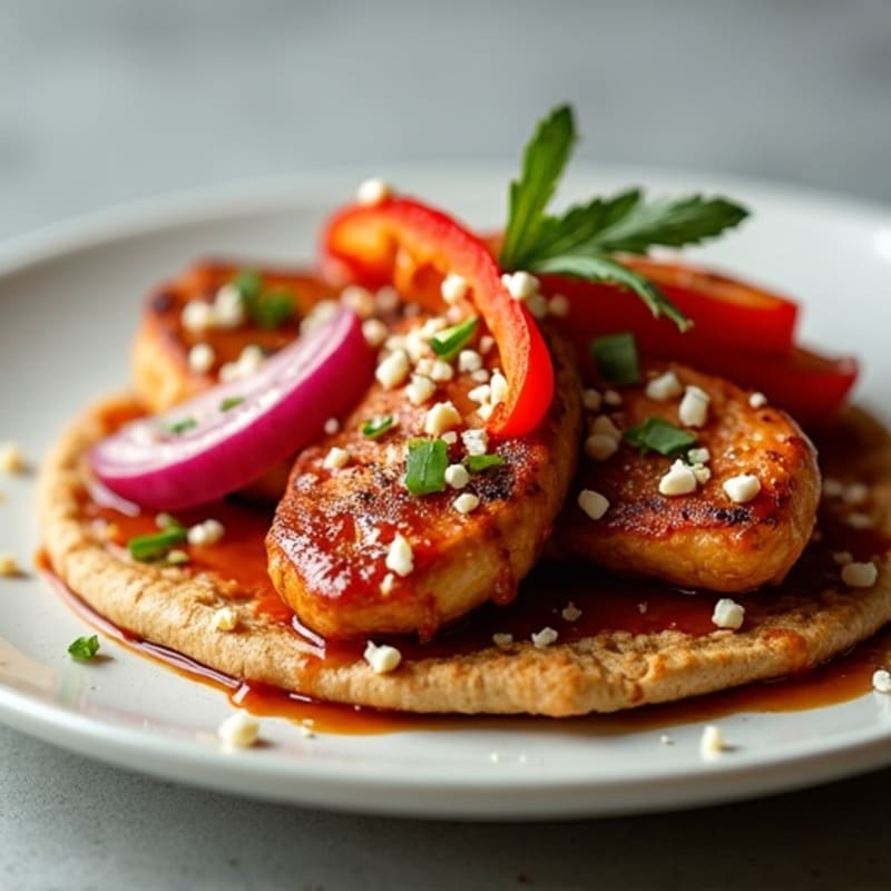 High-Protein BBQ Chicken Flatbread