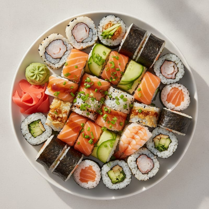 Assorted Fresh Sushi Rolls