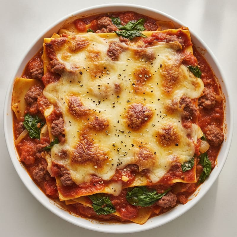Classic Italian Beef Lasagna Bake