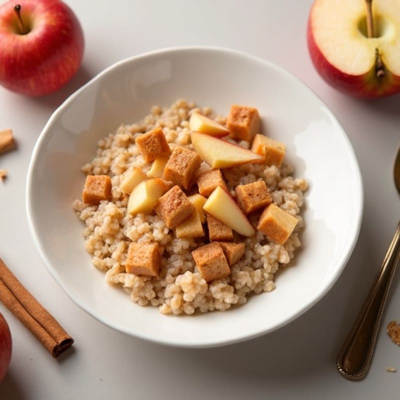 Protein-Packed Apple Cinnamon Steel Cut Oats