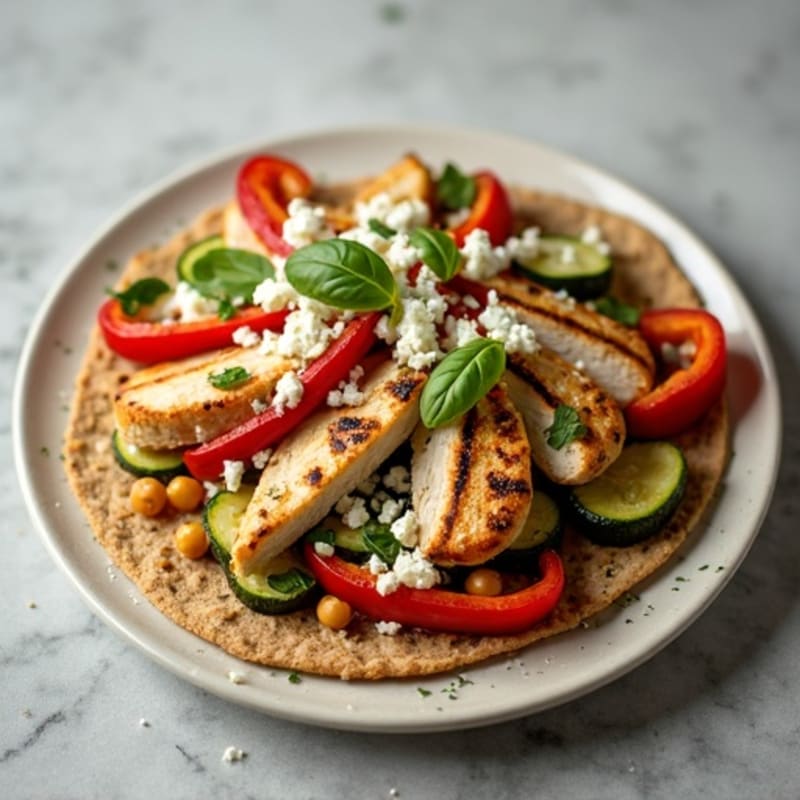 Crispy Herb-Roasted Vegetable Flatbread