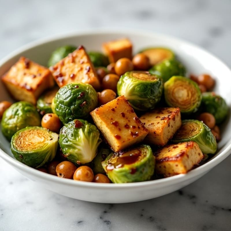Honey-Balsamic Glazed Crispy Brussels Sprouts