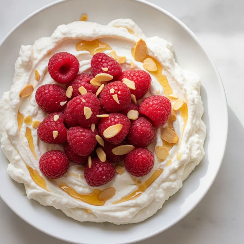 Greek Yogurt Protein Mousse with Fresh Berries