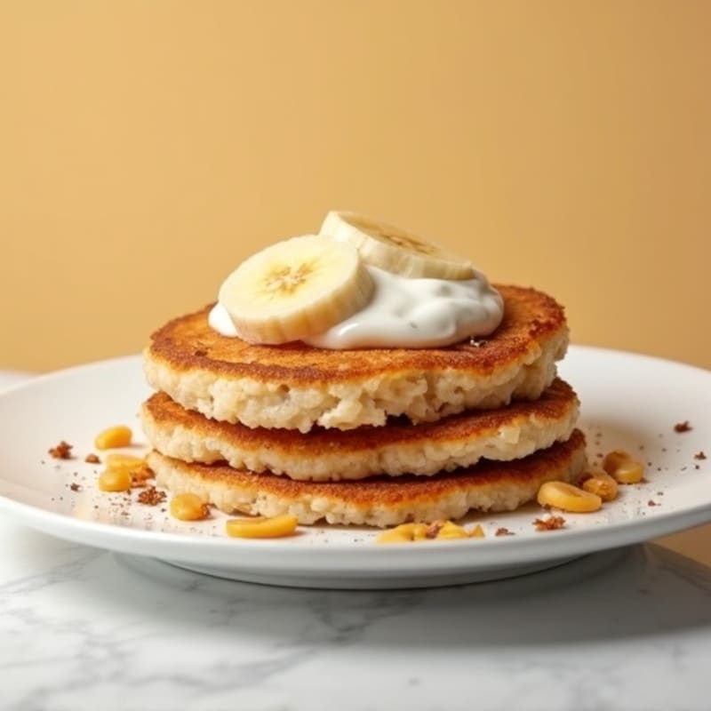 Crispy Rice Cakes with Creamy Almond Butter and Sliced Banana