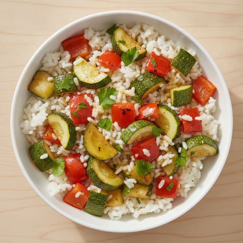 Herb-Roasted Vegetable Rice Bowl