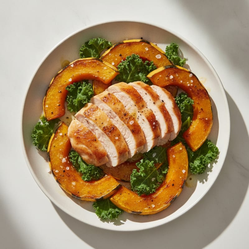 Roasted Squash with Kombucha Glaze