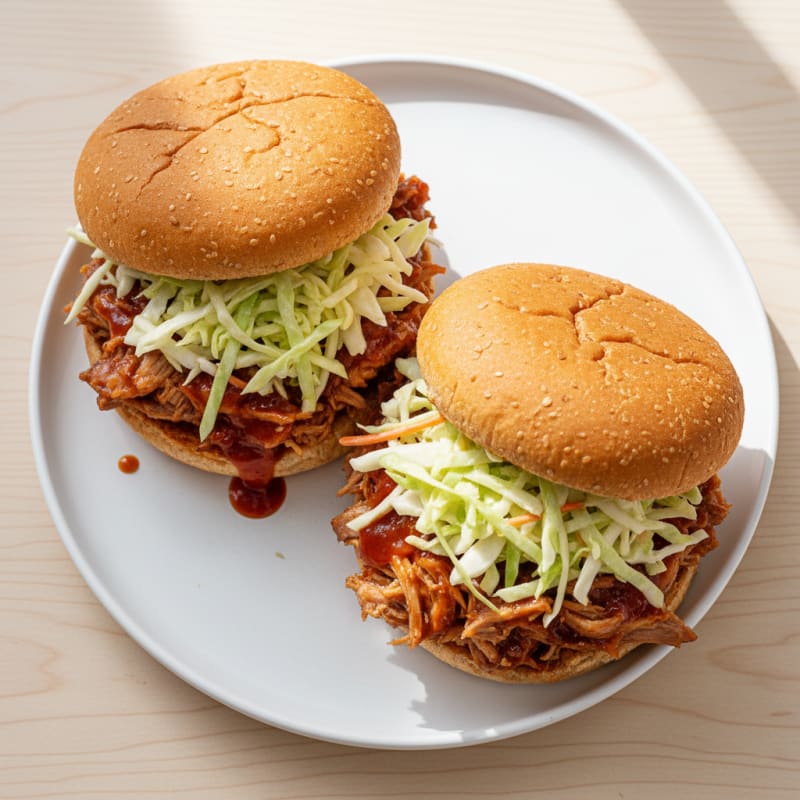 Slow-Cooked BBQ Pulled Pork Sandwiches