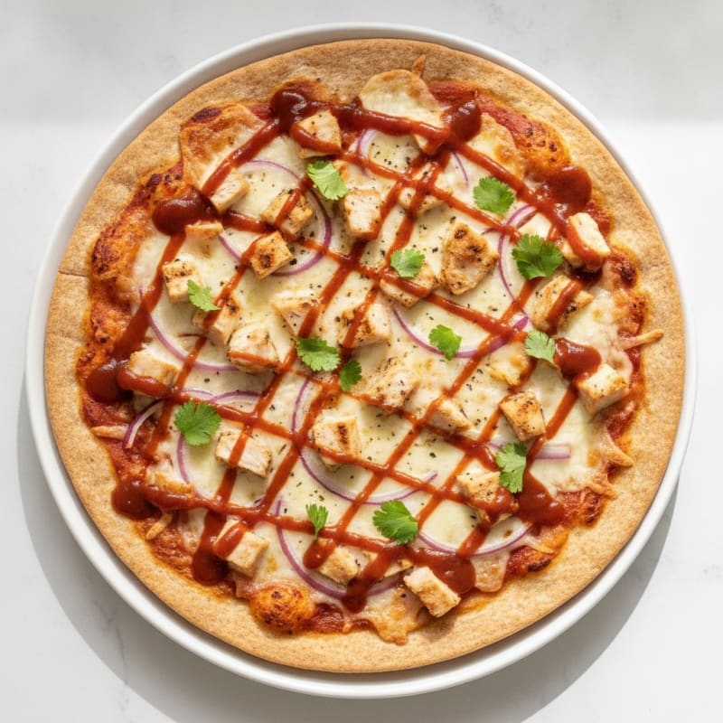 High-Protein BBQ Chicken Pizza