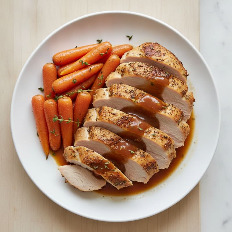 Herb-Roasted Turkey Breast with Pan Gravy