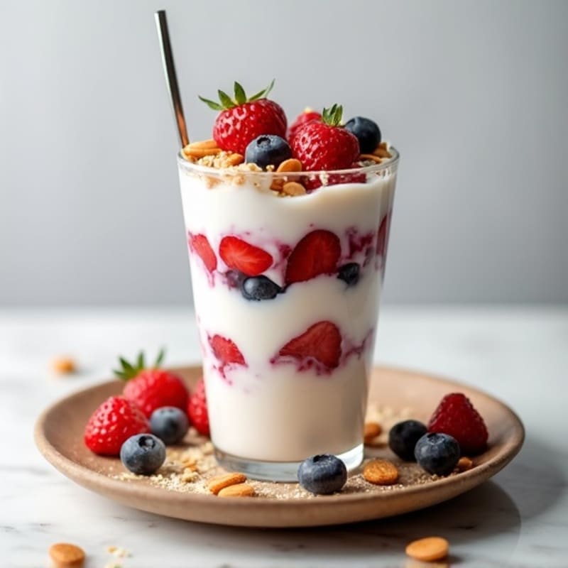 Creamy Greek Yogurt Protein Parfait with Mixed Berries