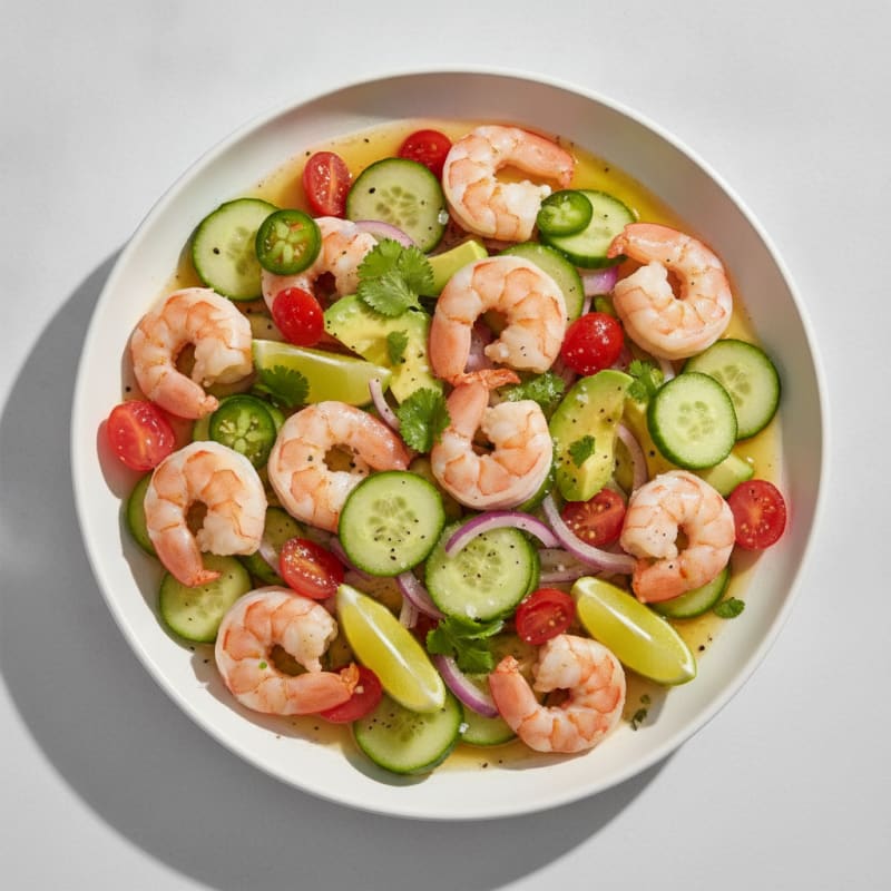 Zesty Shrimp Avocado Ceviche