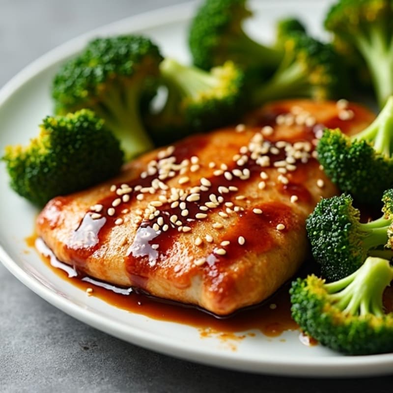 Sheet Pan Teriyaki Chicken with Crispy Broccoli