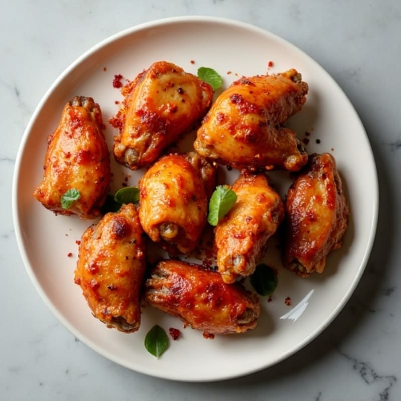 Crispy Baked Honey Garlic Chicken Wings