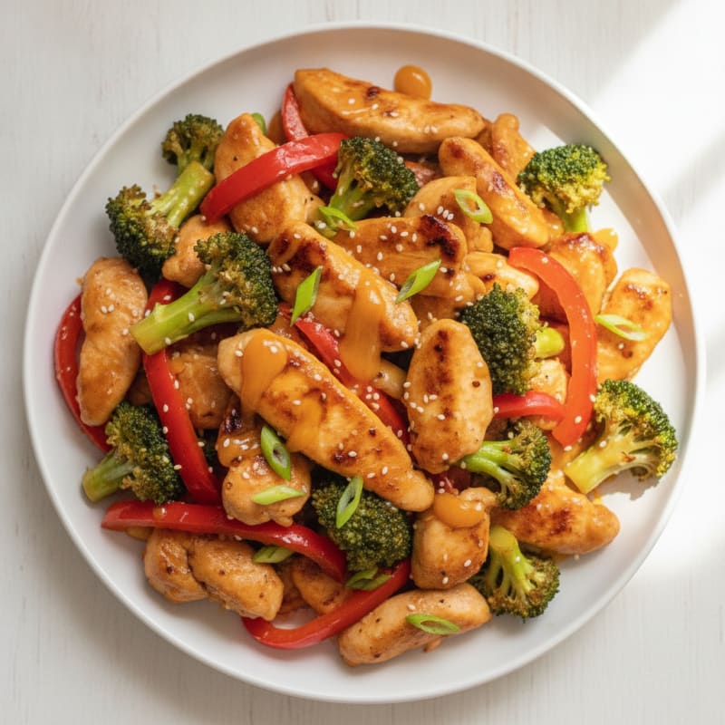 Orange Glazed Chicken Stir-Fry