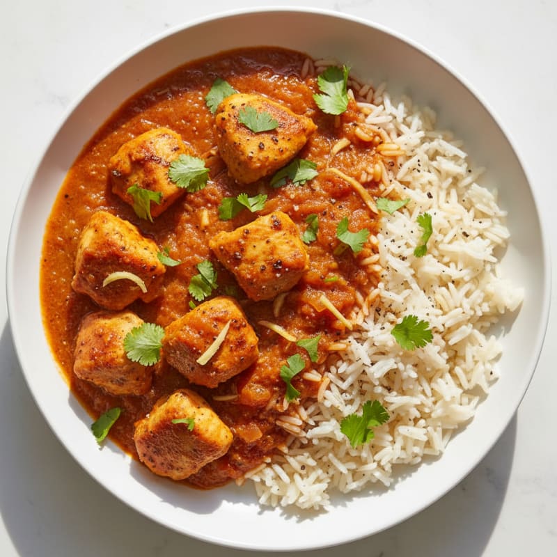 Spiced Butter Chicken with Basmati Rice