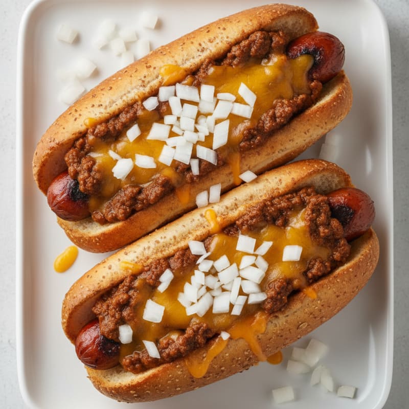 Classic Chili Cheese Hot Dogs