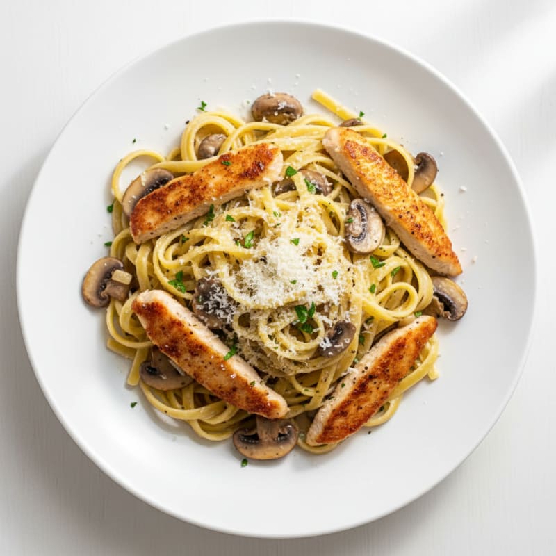 Truffle Mushroom Tagliatelle with Parmesan