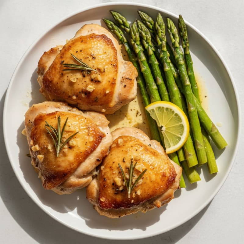 Garlic-Herb Roasted Chicken Thighs