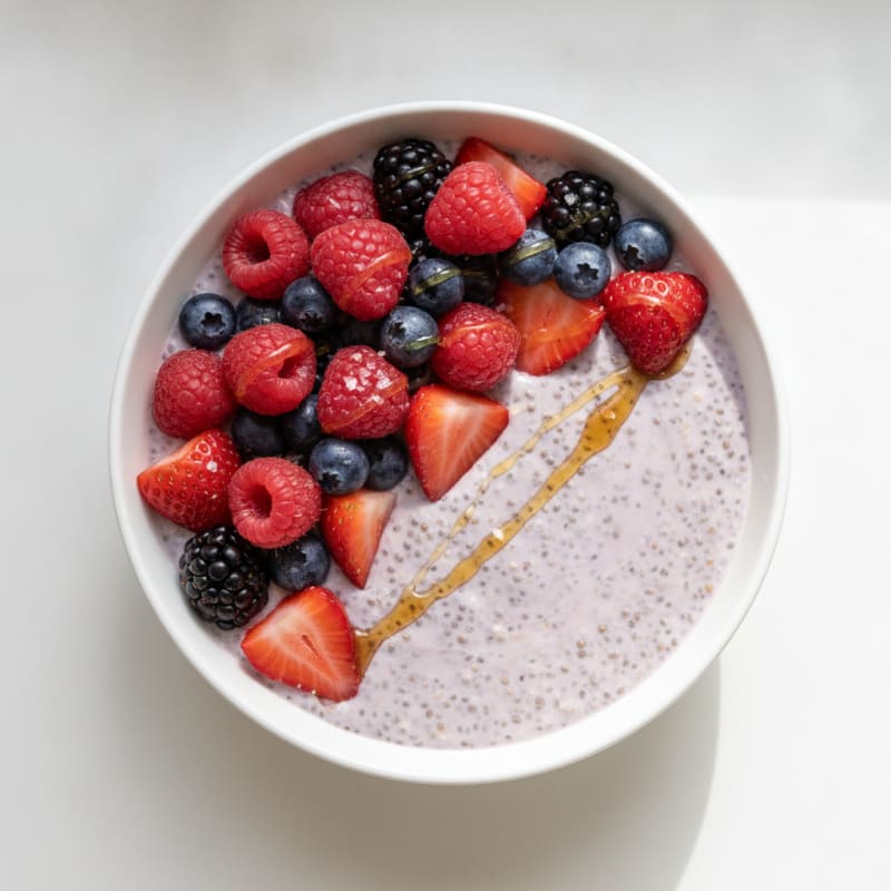 Berry Chia Seed Breakfast Pudding