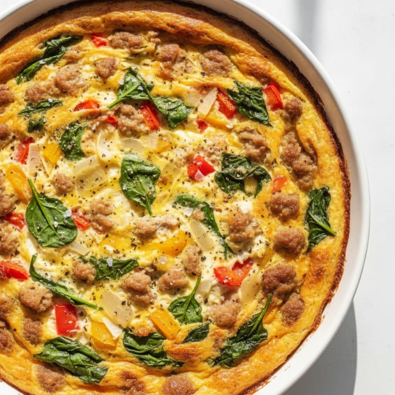 Savory Egg and Turkey Sausage Bake