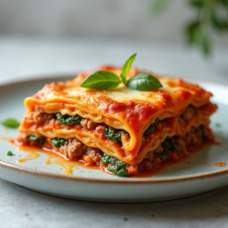 Hearty Lean Ground Beef Lasagna Bake