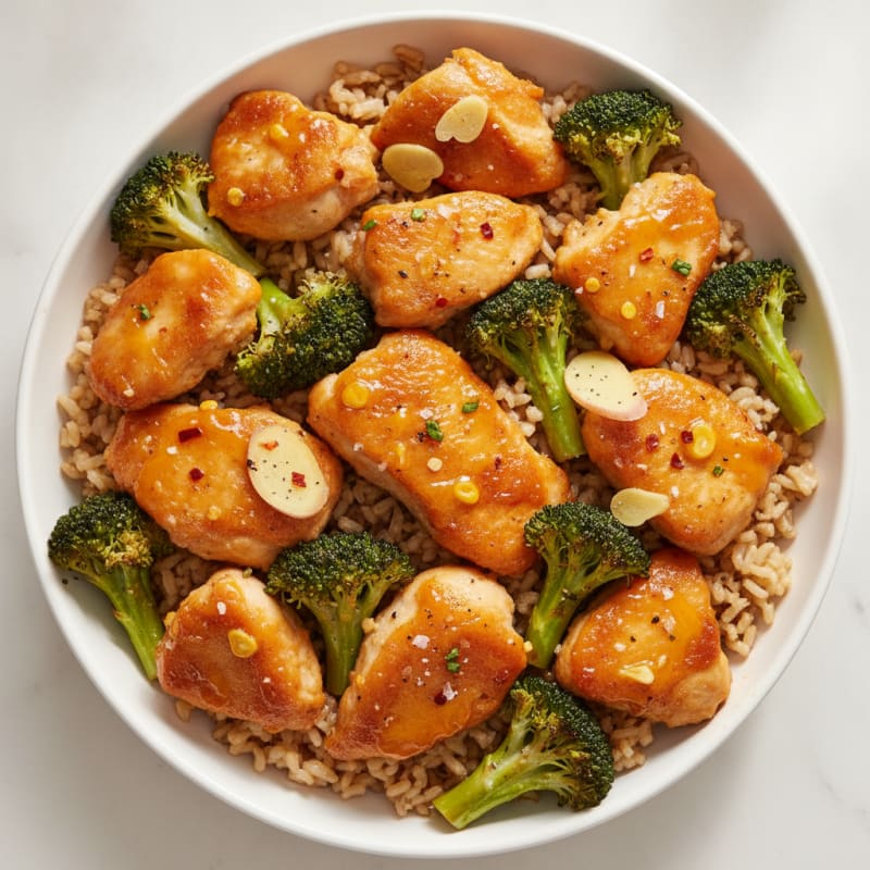 Baked Orange Chicken with Broccoli