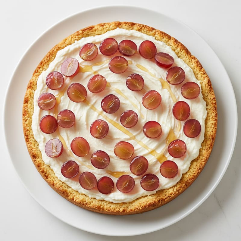 Protein Cheesecake with Fresh Grapes