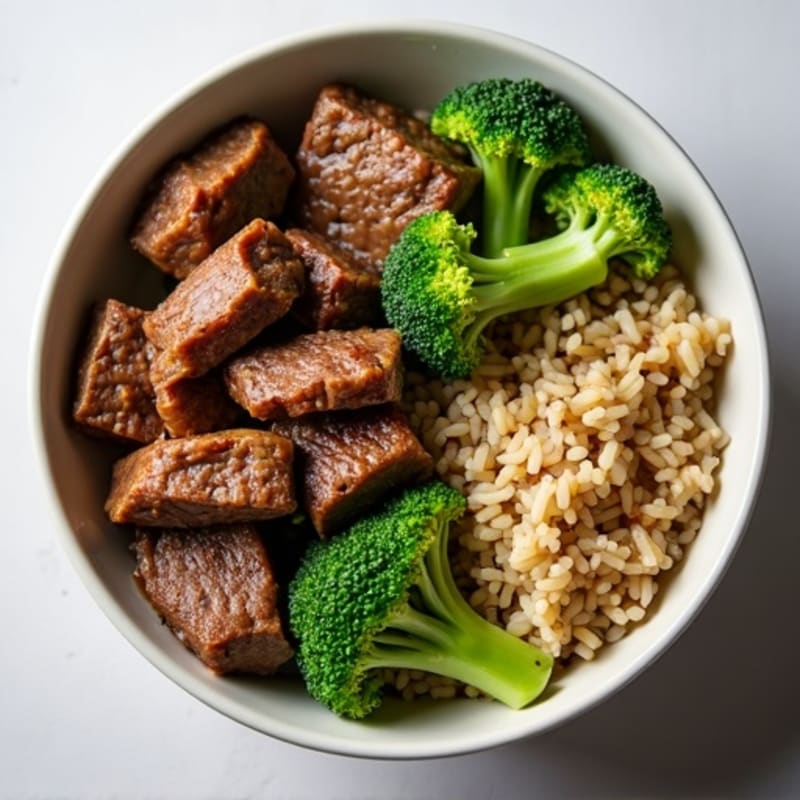 Ginger-Garlic Beef and Broccoli Rice Bowl