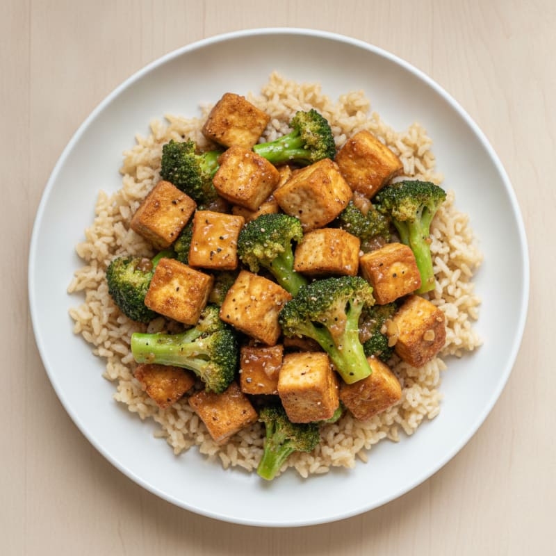 Sweet and Sour Tofu and Broccoli Stir-Fry
