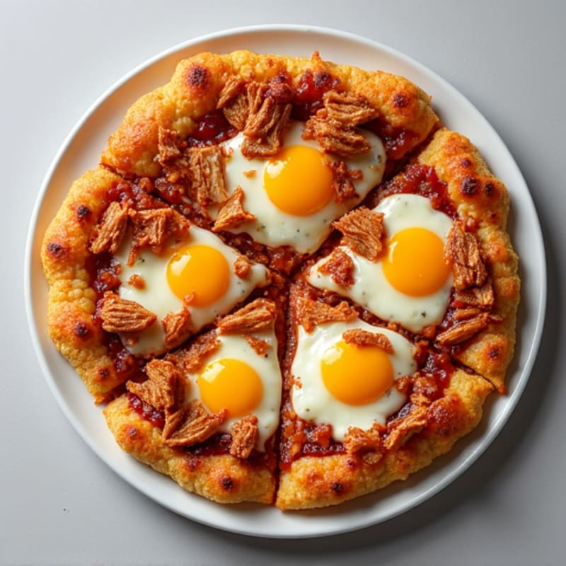 BBQ Pulled Chicken Cauliflower Crust Pizza