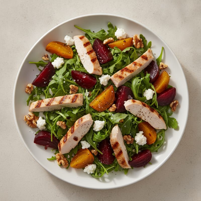 Roasted Beet and Goat Cheese Salad