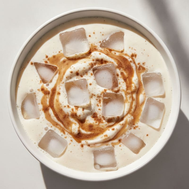 Creamy Vanilla Protein Iced Coffee