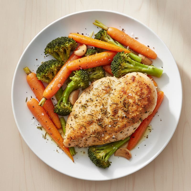 Herb-Roasted Chicken Breast with Vegetables