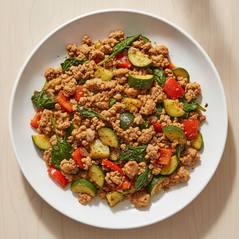Ground Turkey & Vegetable Skillet