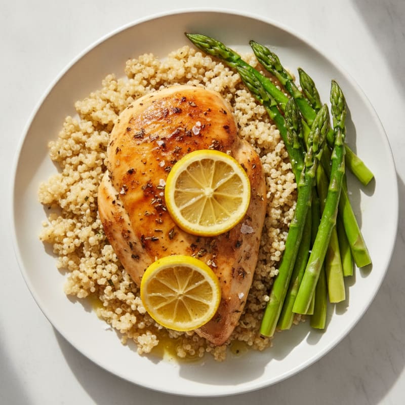 Lemon-Herb Roasted Chicken with Quinoa
