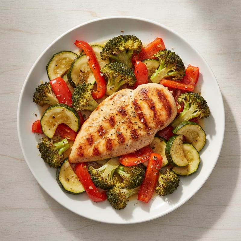 Lemon Herb Baked Chicken and Veggies