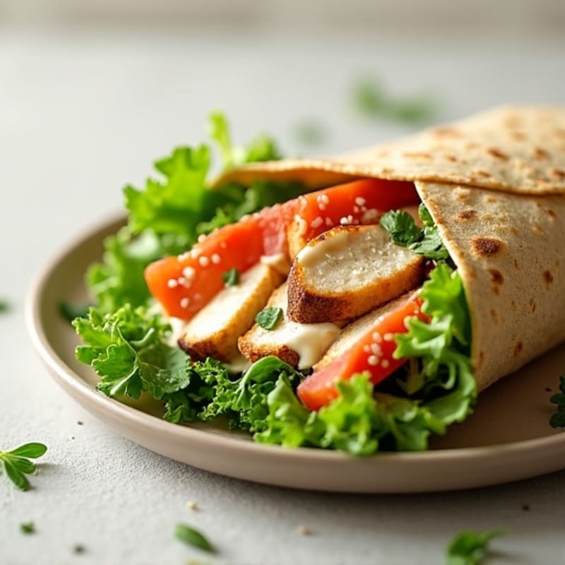 Creamy Grilled Chicken Caesar Wrap
