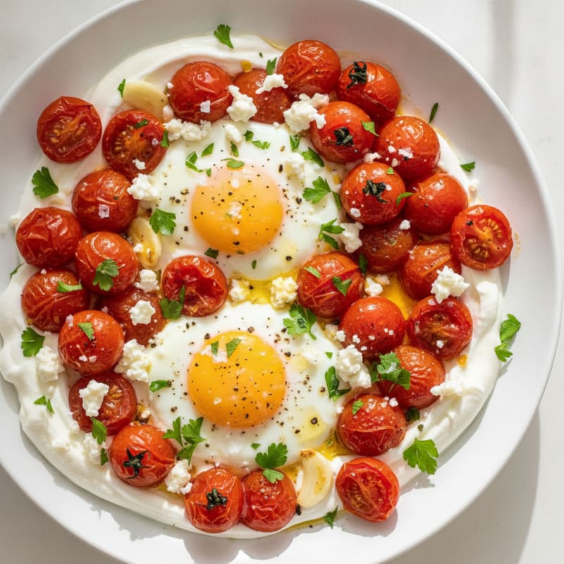 Baked Eggs with Roasted Tomatoes