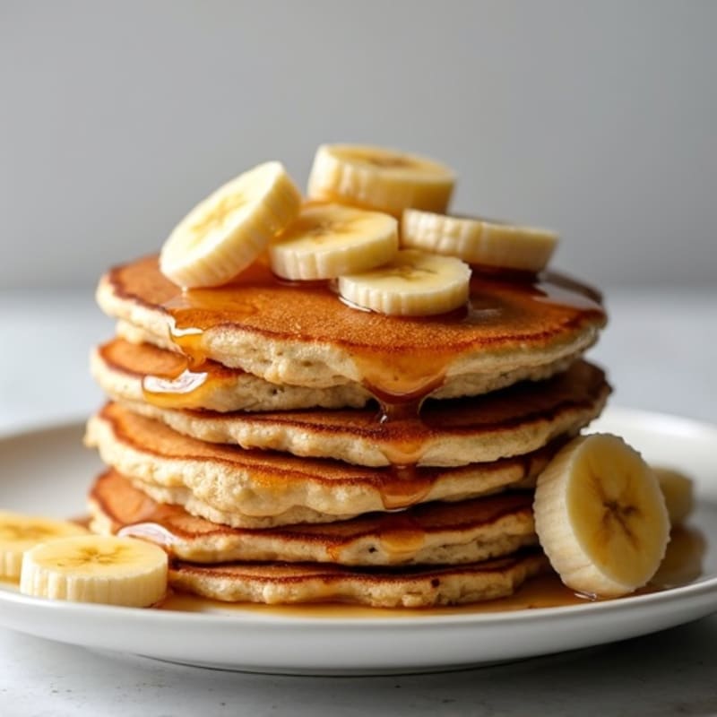 Protein-Packed Caramelized Banana Oat Pancakes
