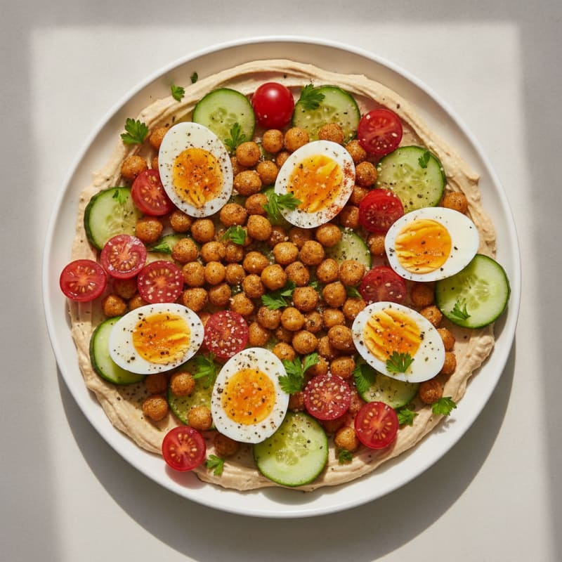 Loaded Hummus Platter with Roasted Vegetables
