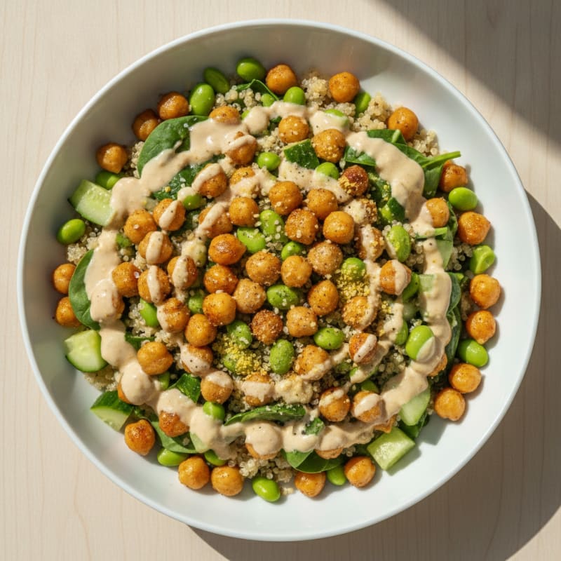 Hearty Chickpea and Vegetable Grain Bowl