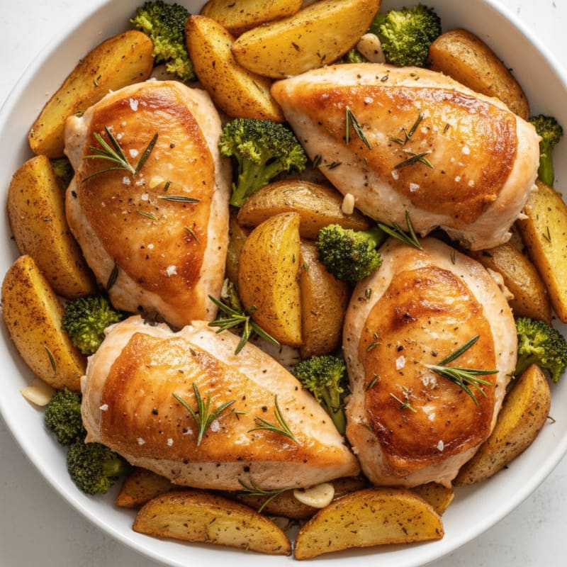 Herb-Roasted Chicken and Potatoes