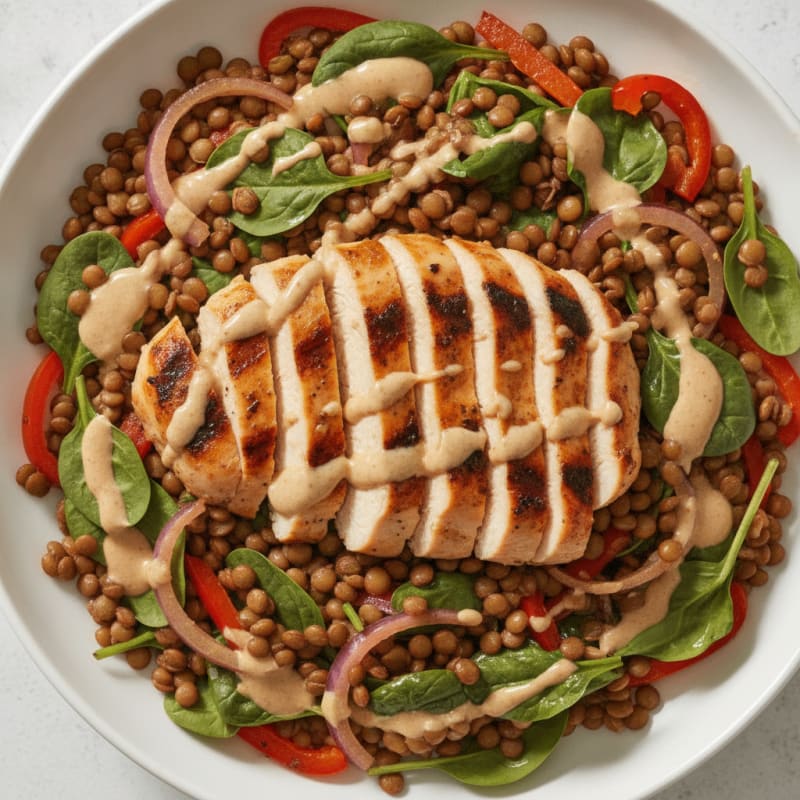 Lentil and Vegetable Power Bowl