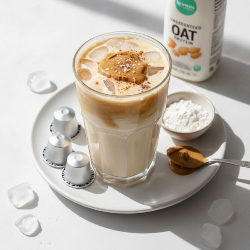 Iced Oatmilk Nespresso Latte