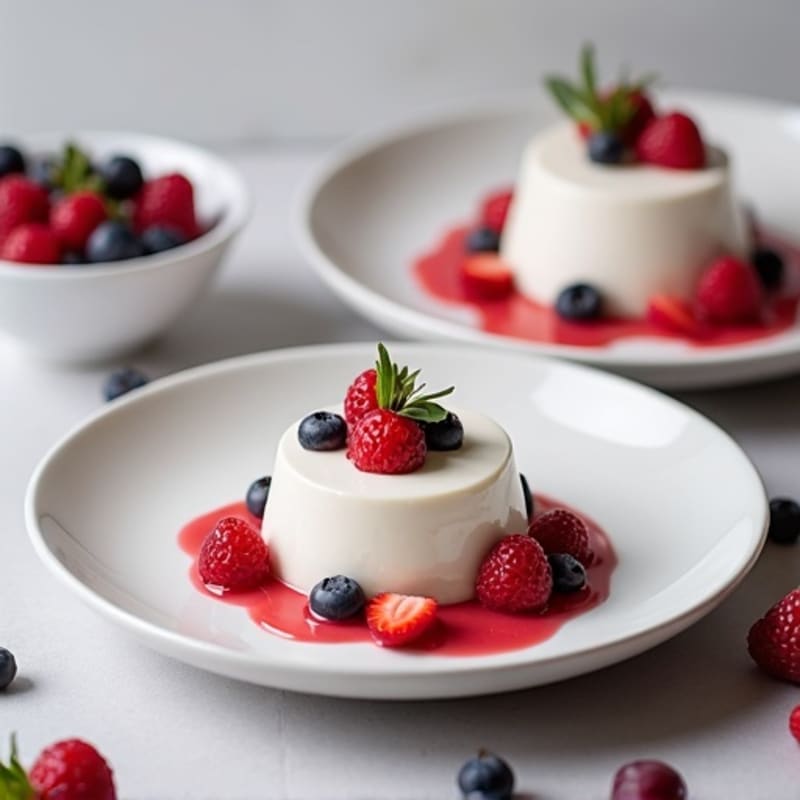Creamy Greek Yogurt Protein Mousse with Berries