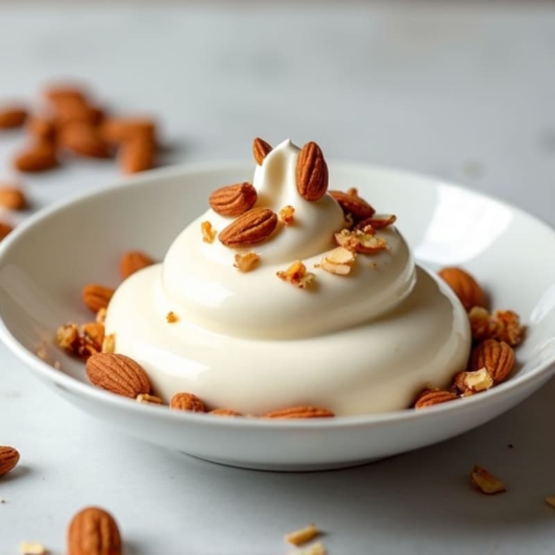 Silky Greek Yogurt Protein Mousse with Almonds