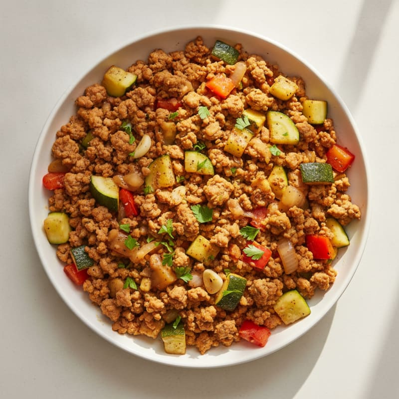Savory Ground Turkey Skillet