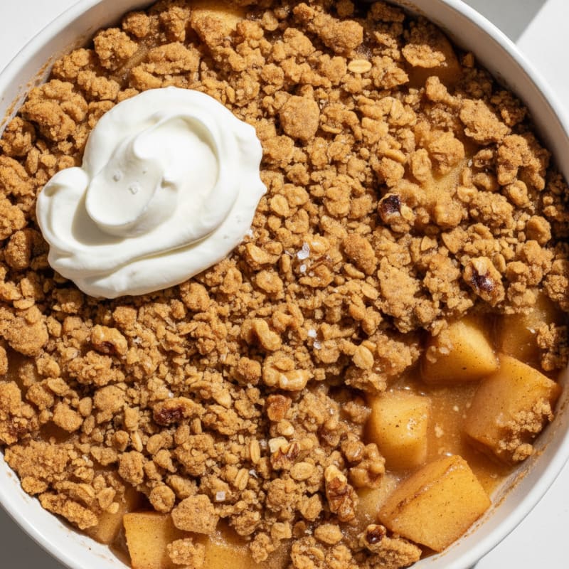 Baked Apple Crumble with Cinnamon Streusel